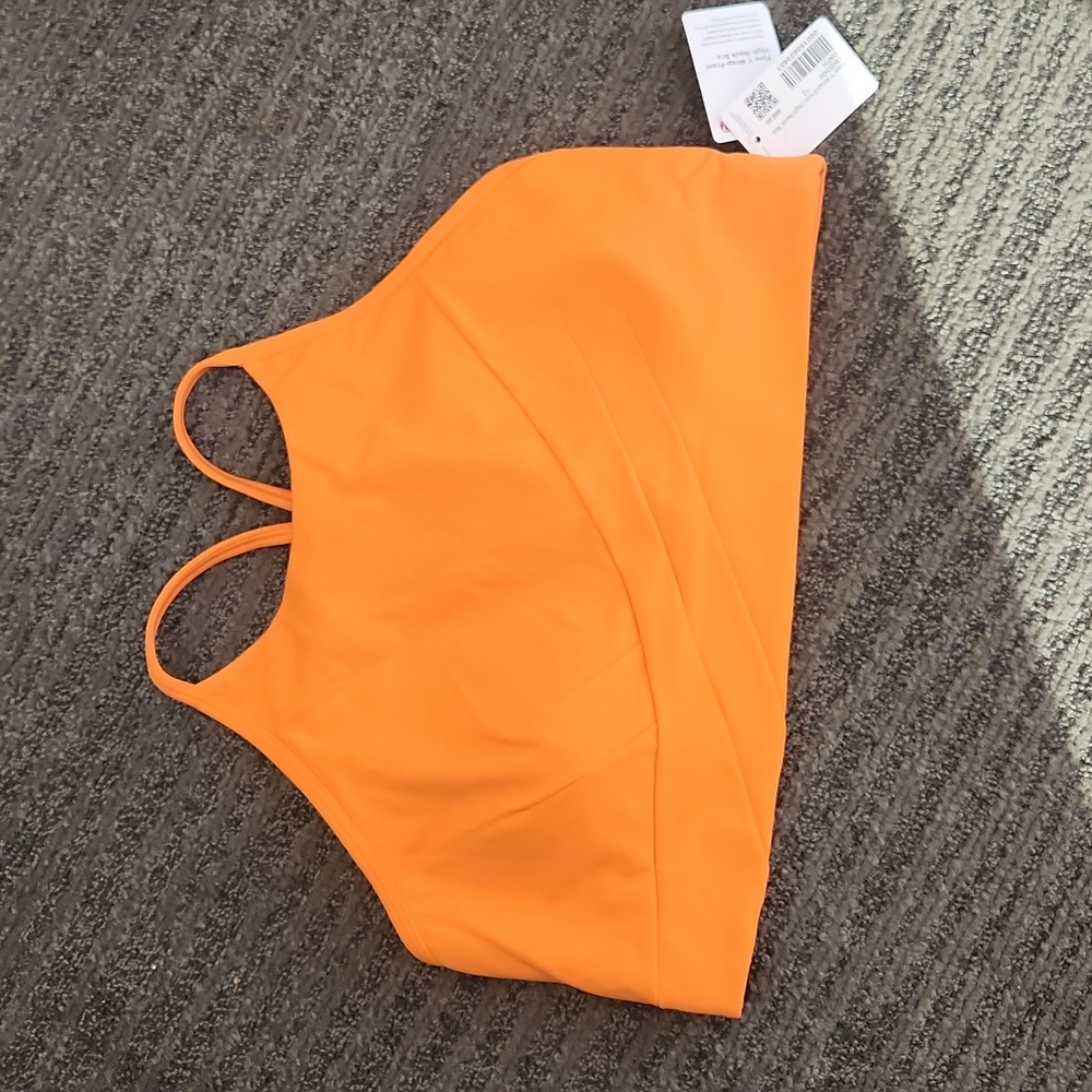 lululemon athletica Orange High-Neck Sports Bra